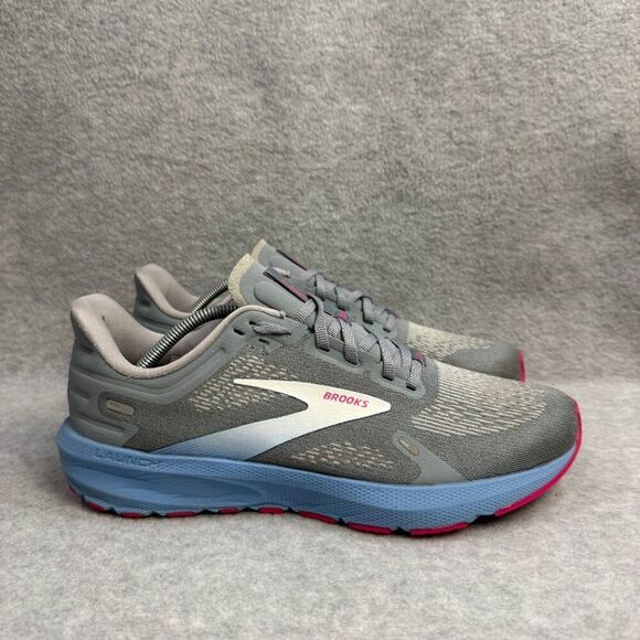 Brooks Shoes Womens Size 9.5 Launch 9 Grey Athletic Running Sneakers 1203731B016 - Picture 4 of 10